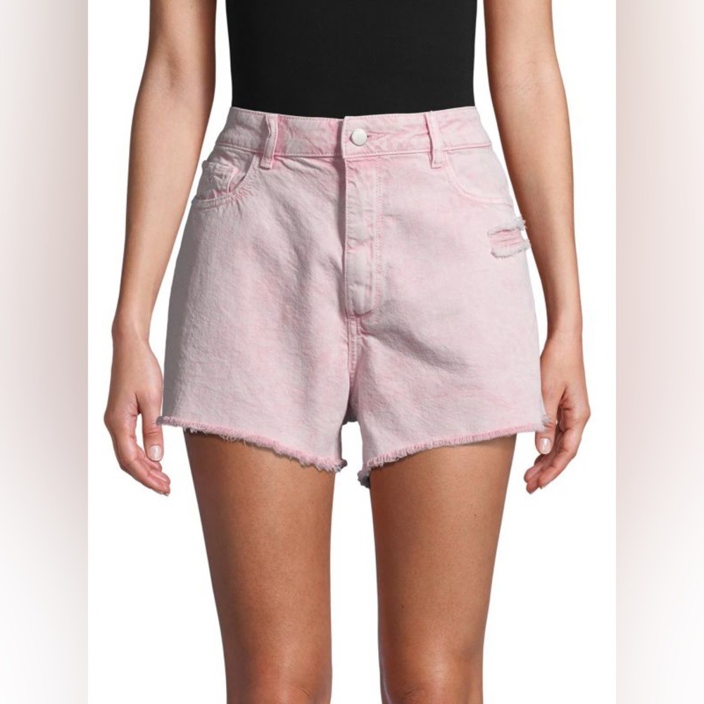 DL 1961 pink denim shorts size 24